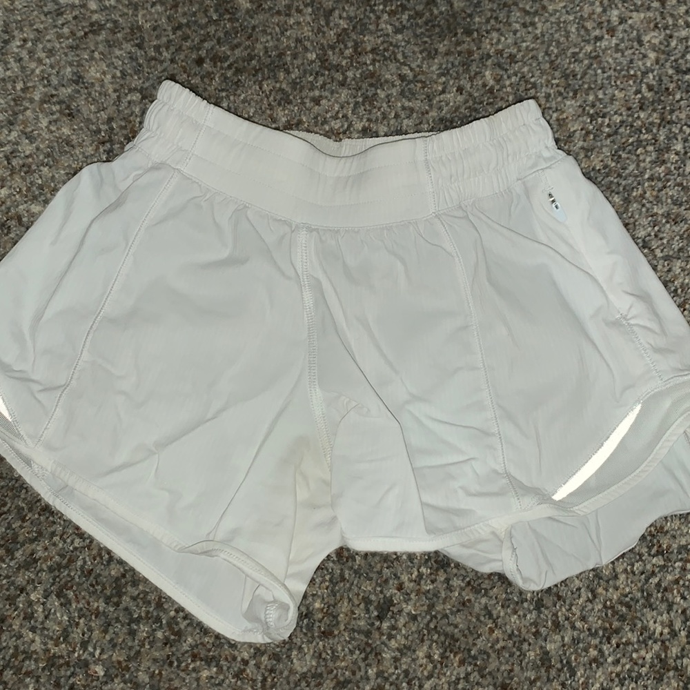 Lulu lemon white track shorts